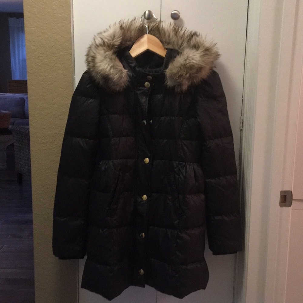 Girls juicy couture long puffer jacket